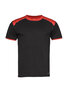 T-Shirt Ti&euml;sto  Black / Red S t/m 5XL (Maat 5XL leverbaar vanaf 26-04-2024)