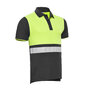 Poloshirt Hamburg Graphite  / Fluor Yellow S t/m 5XL (Maat XL leverbaar vanaf 01-05-2025)
