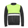 Sweater Helsinki Graphite / Fluor Yellow S t/m 5XL (Maat L niet leverbaar)