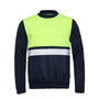 Sweater Helsinki Real Navy / Fluor Yellow S t/m 5XL