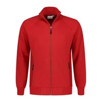 Sweatvest Ralph Red  XS  t/m 3XL 