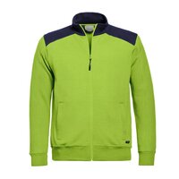 Sweatvest Toronto  Lime / Real Navy  S t/m 5XL 