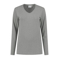 T-shirt Ledburg Ladies Long sleeve Sport Grey XS t/m 6XL 