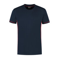 T-shirt Cal Real Navy/Red S t/m 5XL 