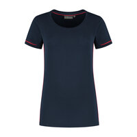 T-shirt Cal Ladies Real Navy/Red XS t/m XXL 