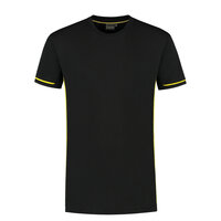 T-shirt Cal+ Black/Yellow S t/m 3XL 