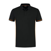 Poloshirt Carsen Black/Orange S t/m 5XL 