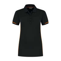 Poloshirt Carsen Ladies Black/Orange XS t/m XXL 