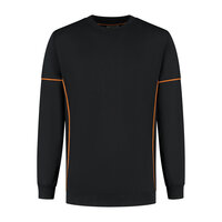 Sweater Chris Black/Orange S t/m 5XL 