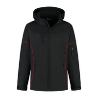 Softshell Jacket Curtis Black/Red S t/m 5XL 