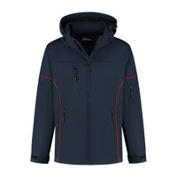 Softshell Jacket Curtis Real Navy/Red S t/m 5XL 