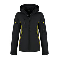 Softshell Jacket Curtis Ladies Black/Yellow XS t/m XXL 