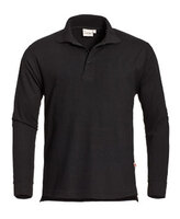 Poloshirt Matt Long Sleeve Black  XS  t/m  3XL 