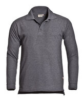 Poloshirt Matt Long Sleeve Dark Grey  S  t/m  3XL 