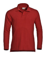 Poloshirt Matt Long Sleeve Red  S  t/m  3XL (Uitlopende kleur)