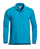Poloshirt Matt Long Sleeve Aqua  S  t/m  3XL 
