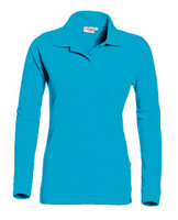 Poloshirt Matt Ladies Long Sleeve  Aqua  XS  t/m XXL (Uitlopende kleur)