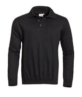 Polosweater Robin Black  XS  t/m  5XL 