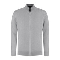 Zip cardigan Plano Sport Grey S t/m 3XL 
