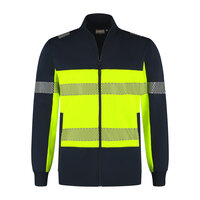 Sweatvest Hugo Real Navy/Fluor Yellow S t/m 5XL