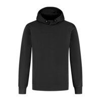 Hooded sweater Lucas Black XS t/m 6XL (Leverbaar februari 2026)
