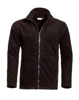 Full zip polar fleece jack Bormio Black  S t/m 5XL 