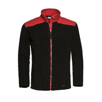 Fleecevest Trento  Black/Red  S t/m 5XL 