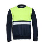 Sweater Helsinki Real Navy / Fluor Yellow S t/m 5XL (Maat 4XL niet leverbaar) Sweater Helsinki Real Navy / Fluor Yellow S t/m 5XL (Maat 4XL niet leverbaar)